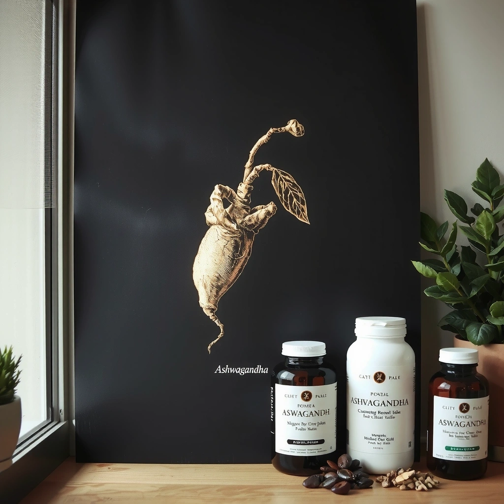 Botanische Illustration Ashwagandha